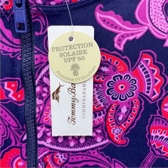 Tommy Bahama Half-Zip Rash Guard UPF-Rated Pullover - Picture 5 of 9